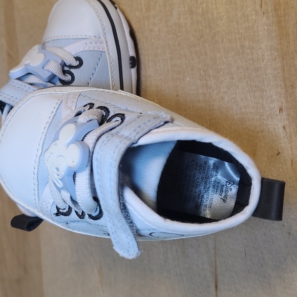 Disney Light Blue White Canvas Infant Shoes - Picture 9 of 10
